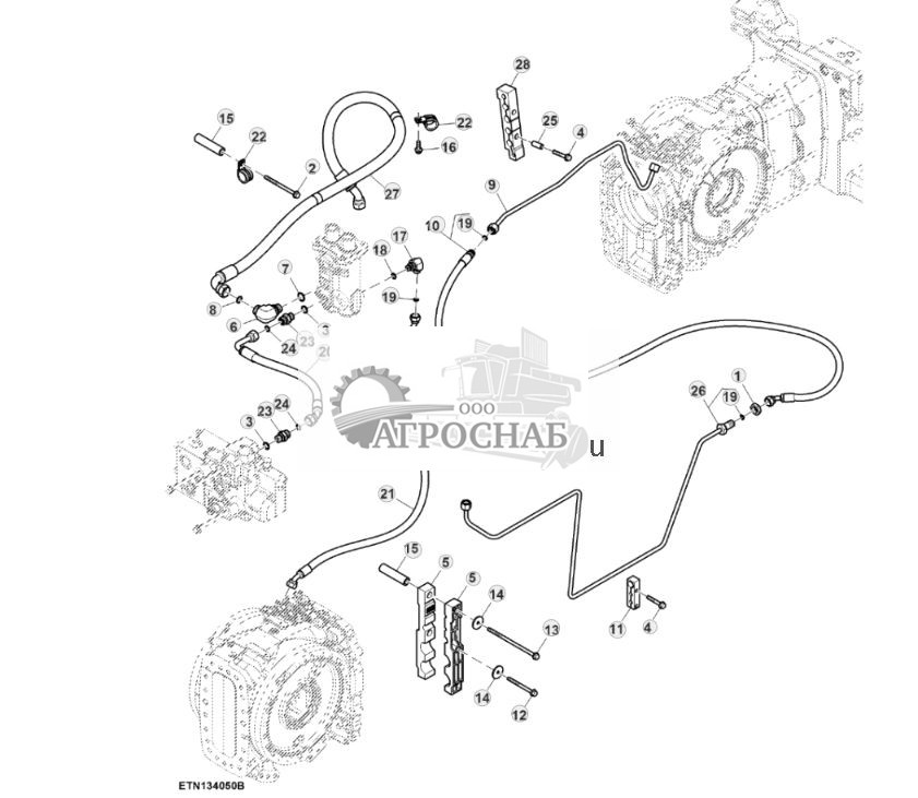 Задние тормозные трубопроводы, со вспомогательным тормозом ( - 800110) - ST829529 588.jpg